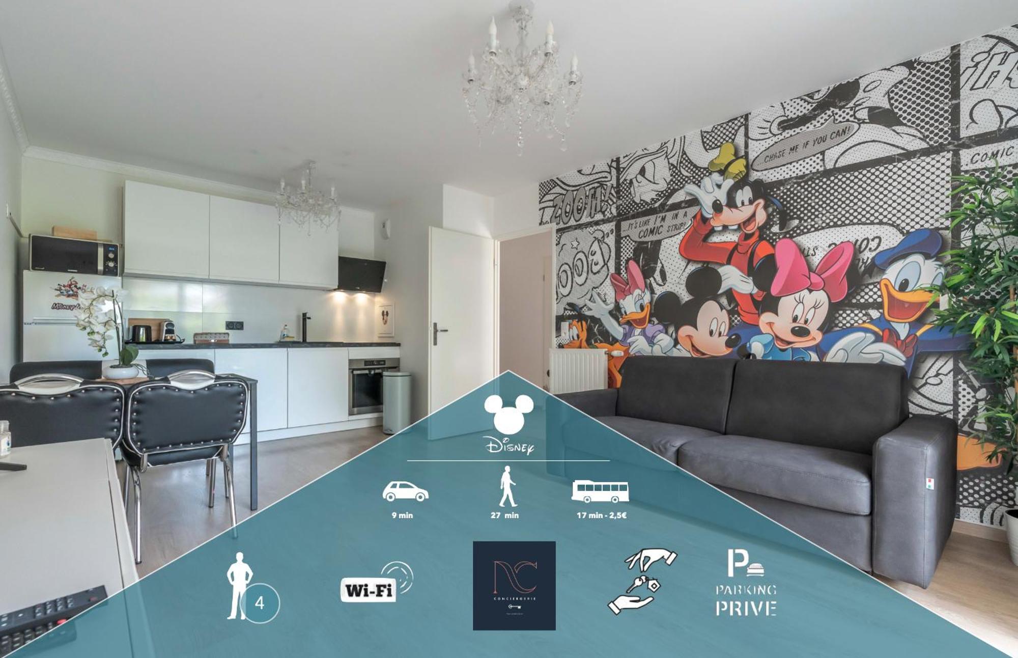 Disneyland-Paris 4Pers,Wifi, Parking Chessy  Exterior foto